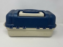 Plano 6102 Tackle Box With Hooks Worms Bait Weights Sinkers Fly Lures Lot