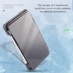 Super Slim Translucent Fly Fishing Lures Box for Fly Hook / Sequin Bait Storage