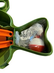 Flambeau Outdoors Fish Bass Tackle Box Kit Green Vintage Made USA Complete