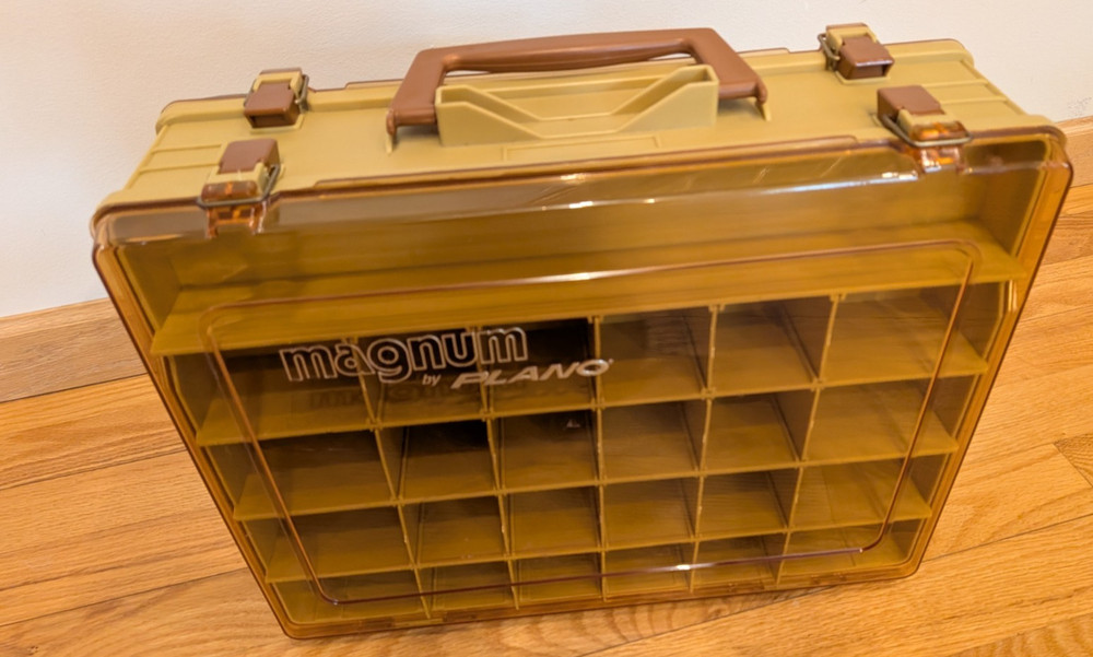 Magnum by Plano 15 x 12 x 5 Tackle Box Double Sided Large Storage w/ Dividers