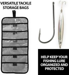 Efficient 2-Piece 20″ x 9″ Lure Bag Set with Mesh Design for Tackle Organization