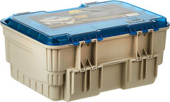 1349-00 Two Level Magnum 3449 Tackle Box, Sandstone/Blue, One Size