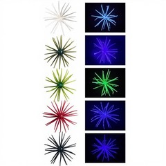 Soft Floating Urchin 5pcs 9cm 4g with Natural Hovering Action for Bass Fishing