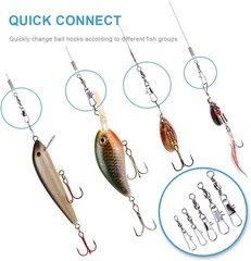 200PCS Barrel Snap Swivel Set – Quick Connect Fishing Accessories