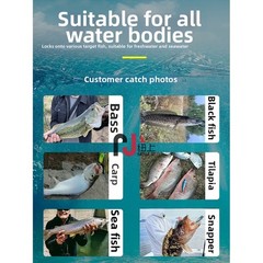 Saltwater Freshwater Metal VIB Lure Kit 8/10/15g for Bass and Blackfish