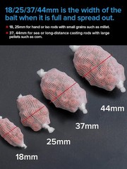 5m PVA Mesh Bait Kit with Foldable Scissors for Effortless Fishing