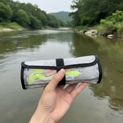 Transparent Tackle Pouch Multi-Tier Fishing Organizer Clear Pockets