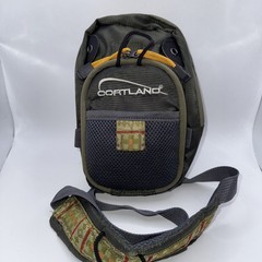 Cortland Fairplay Adult Chest Pack Soft Sided Tackle Bag, Green, 2 Pouch