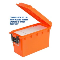 Sheffield 12680 Marine Storage Box, Dry Box 11.25″ L x 5″ W x 7.25″ H, Orange
