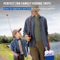 Vipfish 448-Pcs Fishing Kit: 3-Layer Tackle Box, Lures, Gear for Men, Dads