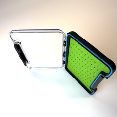 Waterproof Fly Box Silicone Pad Foam Transparent Portable Fishing Box – NEW