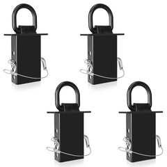 Stake Pocket D Ring for Trailer 1/2″ Hitch Pin 4 Holes, 18,000lbs Heavy Duty …