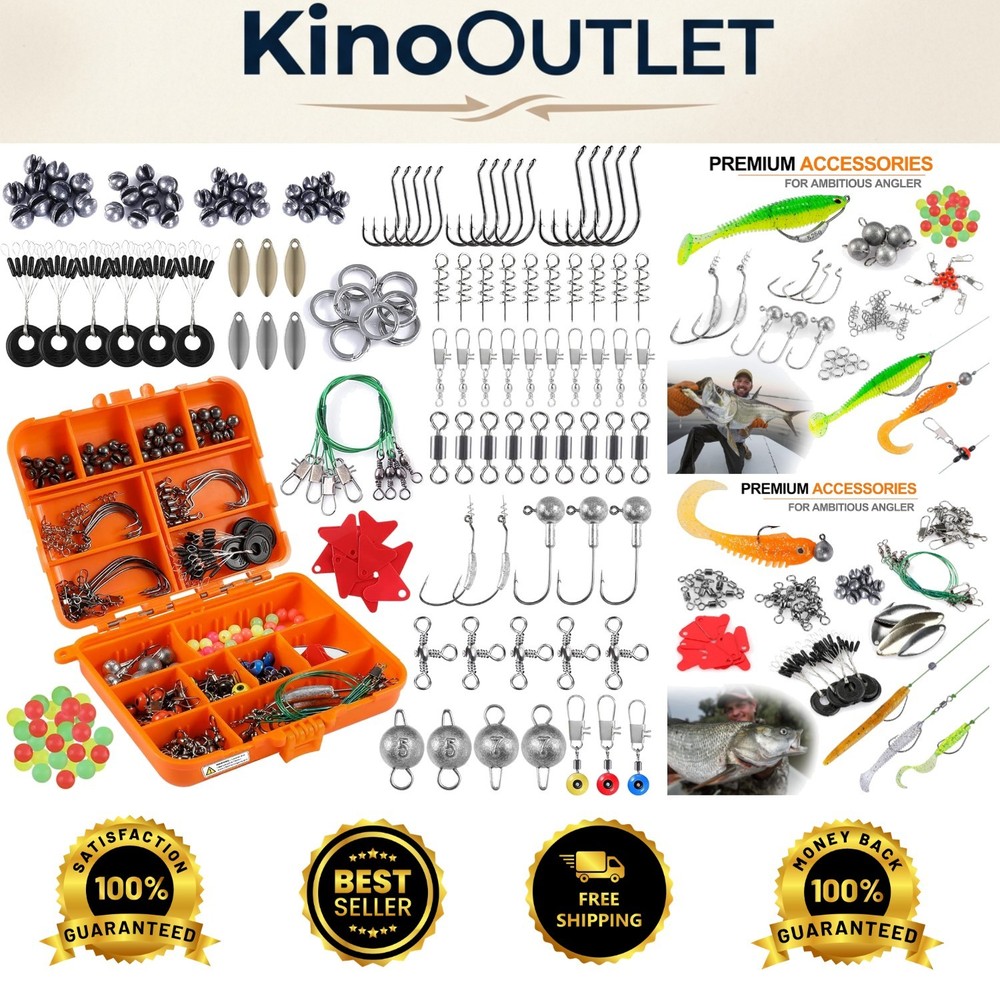 212-Piece Fishing Tackle Kit with Lures – Ideal for Bass & Trout Fishing