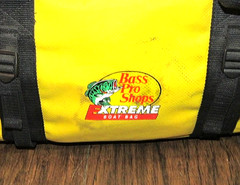 Bass Pro Shops, Extreme Boat, Bag, Large Yellow, And Black GOOD CONDITION