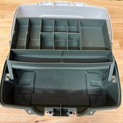 Plano 6201 One-Tray Tackle Box, Bait Storage, Extending Cantilever-tray Design