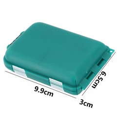 Fishing Storage Box Container Tackle Hobbies Compartments 9.9*6.5*3cm Waterproof
