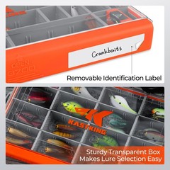 KastKing HyperSeal Waterproof Tackle Box, 3700 (2 Packs), Orange
