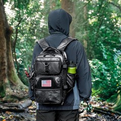 Waterproof Fishing Backpack with Rod Holder Large Tackle Storage Unisex Bait …