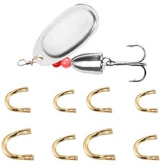EasySpin 100pcs Clevises Spinnerbait Components for Freshwater Saltwater Use