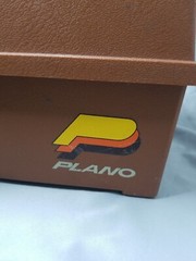 Plano Rust Color Fishing Tackle Box Craft Two Tray Handle on Top 14″ x 6″