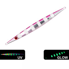 Fast Sinking UV Glow Jig Lure 150/200/300/400g for Tuna and For Snapper