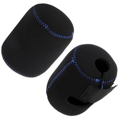 2Pcs Durable Black Fishing Reel Organizer Water Resistant Storage Bag