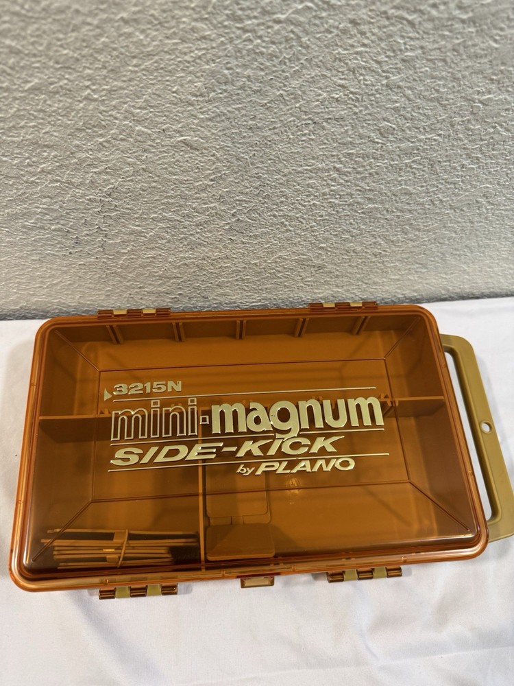 Vintage Plano 3215N Mini Magnum Sidekick Tackle Box Fishing
