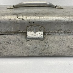 Aluminum Tier Tackle Box 5″x7″x18″ In Fair Condition. See description A