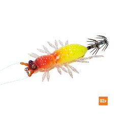UV Glow Jumping Shrimp Squid Jig 5.5cm 8.9g EGI Style for Night Sea Angling