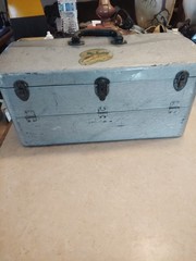 Mr.buddy Tackle Master Large Fishing Tackle Box Aluminum 6 Trays 1960 Vintage