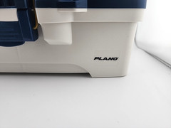 Plano 2-Tray Tackle Box with Dual Top Access, Blue Metallic/Off White, Premium