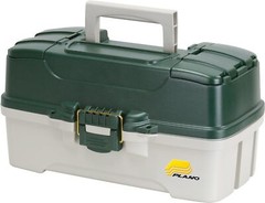Caja De Aparejos De 3 Bandejas Con Doble Acceso Superior, Verde Oscuro Metal…