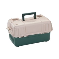 6-Tray Hip Roof Large Tackle Storage Box, Green/Sand