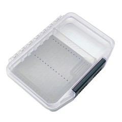 Waterproof Single Sided Plastic Fly Box Sponge Insert Fly Fishing Tackle Box