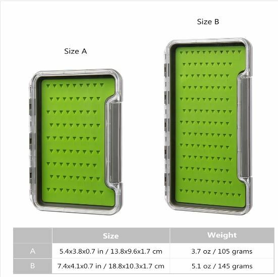 Fly Box Magnet Foam Compartment Fly Fishing Box Fly Hooks Silicon Large Small
