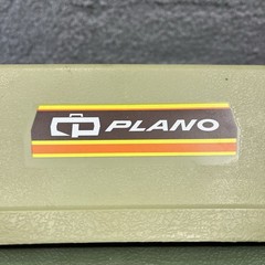 Vintage Plano 6300 Two-Tone Green Plastic 3 Tray Tackle Box