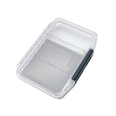 Waterproof Single Sided Plastic Fly Box Sponge Insert Fly Fishing Tackle Box