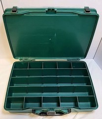 Plano 1155 Green Boatbox Transparent Lid Tackle Box Fishing Multi Compartment