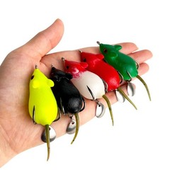 Soft Silicone Frog Swimbaits Bass Fishing Bait Topwater Lures 5pcs Set 6 5cm