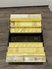 Sears Roebuck Ted Williams Tackle Box 34435 Brown Made in USA Used Clean Nice!