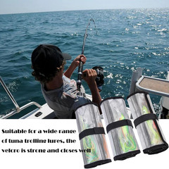 Fishing Lure Wraps Set Durable Vinyl Mesh 6 Pocket Tackle Organizer Waterproof