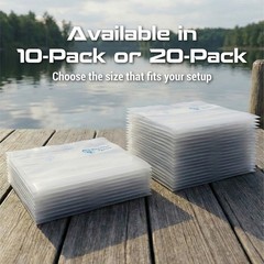 Reaction Tackle Clear Bait Bags- Plastics and more organizer bags- 10 or 20 pack