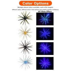 Soft Floating Urchin 5pcs 9cm 4g with Natural Hovering Action for Bass Fishing