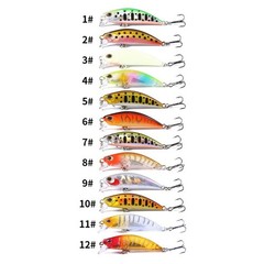 Fishing Hard Lure 6cm 4.5g Sinking Design with 3D Eyes and Weighted Body