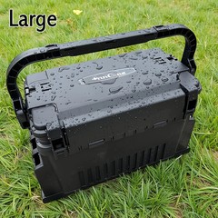 Portable Fishing Tackle Box Multi-Compartment Bait Storage Rod Holder