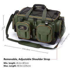 BASSDASH Fishing Tackle Shoulder Bag Water Resistant Lightweight Gear Storage…
