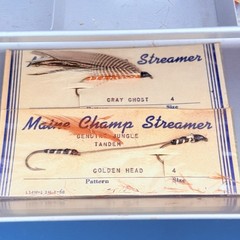 Vintage Loc-Wel 1356 Blue Metal Tackle Box Liberty Steel Fishing Lures USA 13”