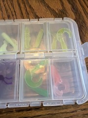 Small Tackle Tray With Assorted Lures &hooks