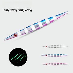 Fast Sinking UV Glow Jig Lure 150/200/300/400g for Tuna and For Snapper