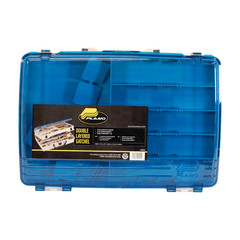 Two Tier Satchel Tackle Box, Aqua Blue/Sandstone, 16.88”L x 12”W x 5”H.